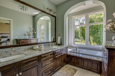 Bathroom with Granite Vanity